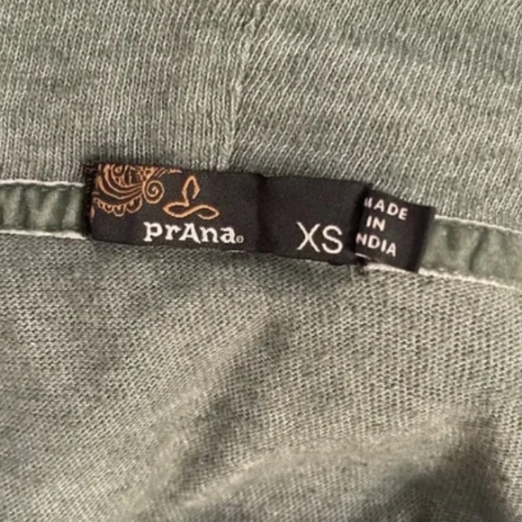 Prana Long Sleeve Hooded Sweater (Size: XS/Green) - Picture 4 of 8